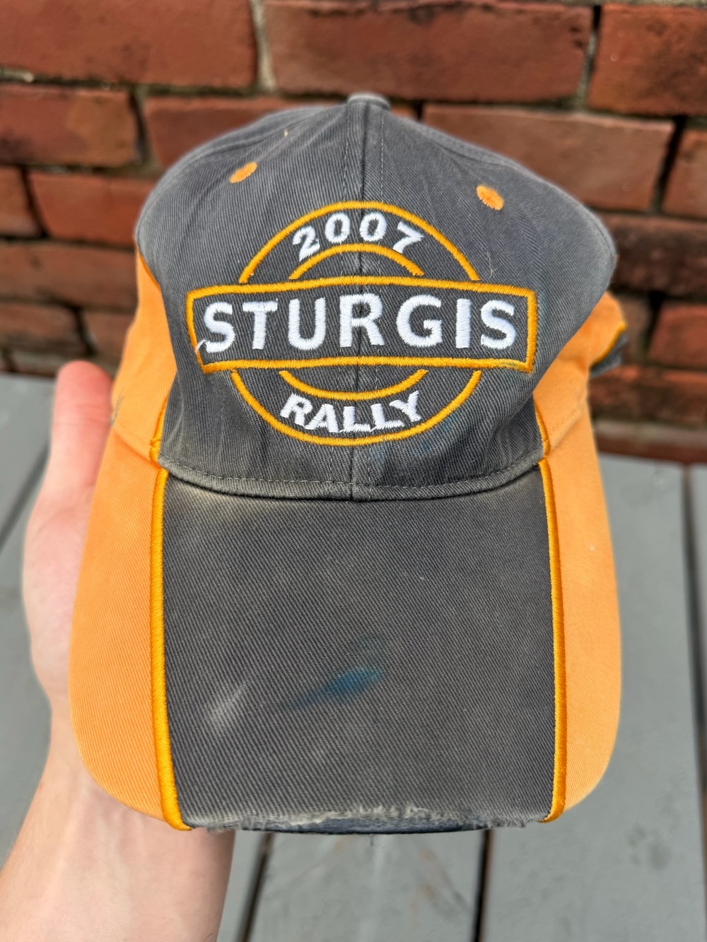 Sturgis 2007 Motorcycle Rally Distressed Hat
